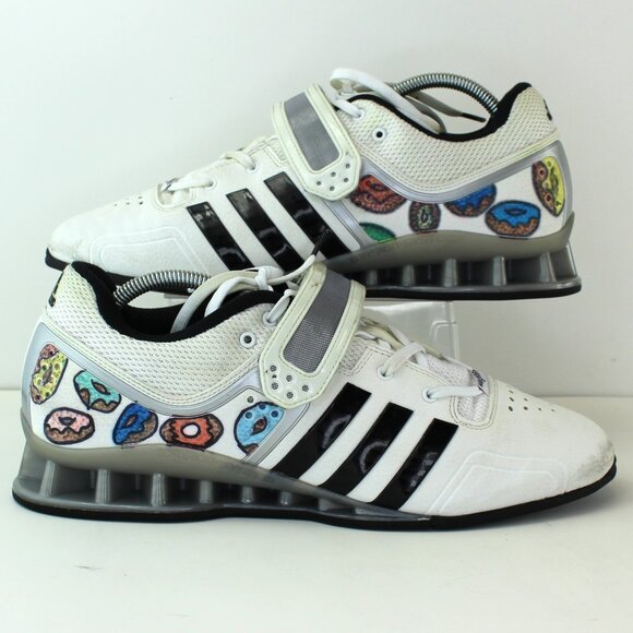 Adidas Adipower Weightlifting Shoes Donut Details Mens (US 11) - Picture 2 of 10